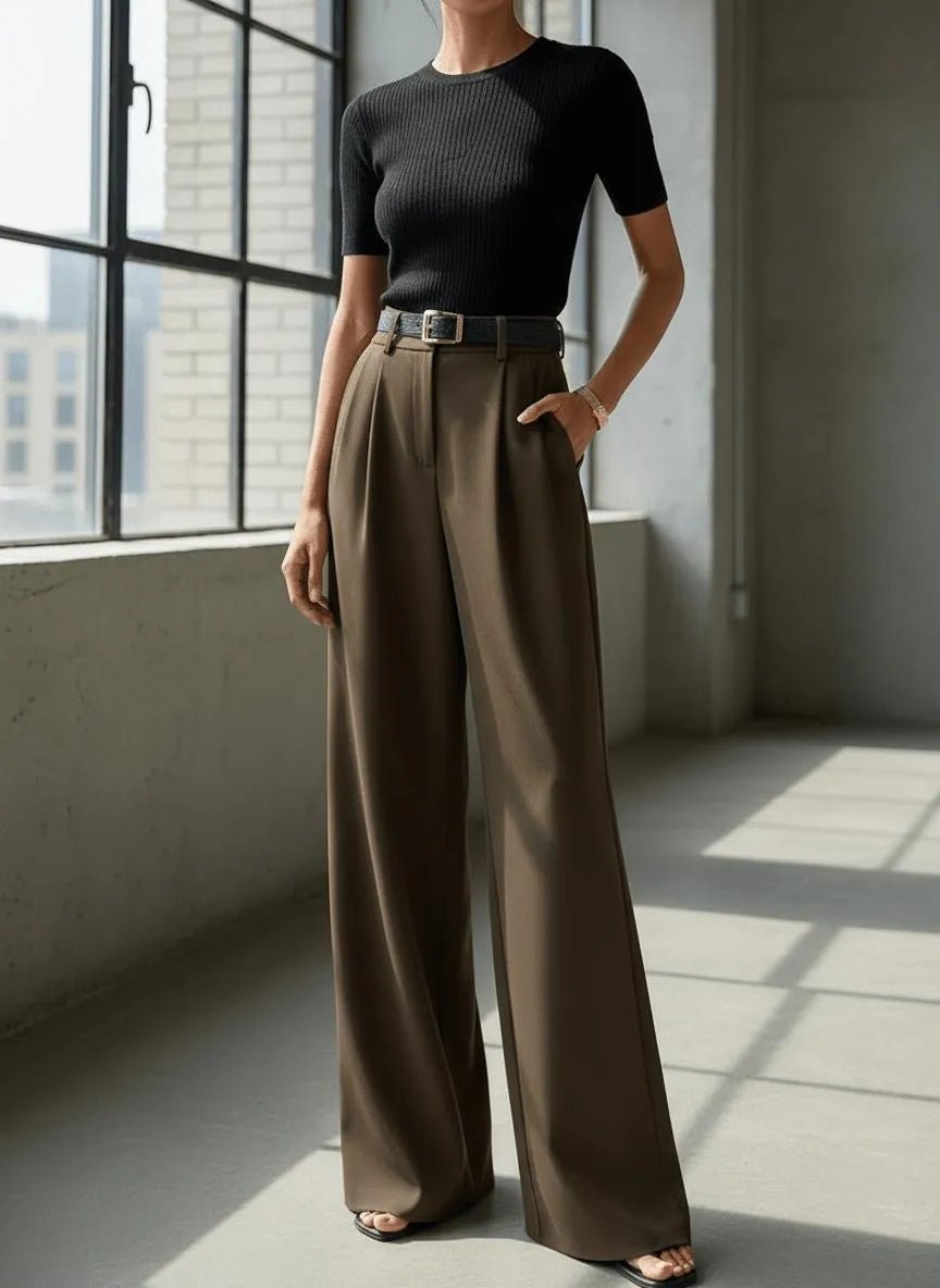 Miss | Pantalon Dames Casual Elegant - Kreukherstellende blend - Miss Madera