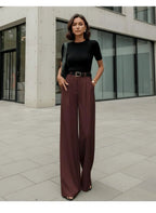 Miss | Pantalon Dames Casual Elegant - Kreukherstellende blend - Miss Madera