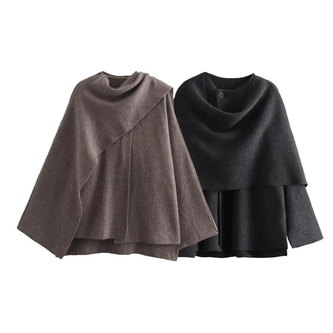 Miss | Poncho Dames Casual - Wolmix - Miss Madera