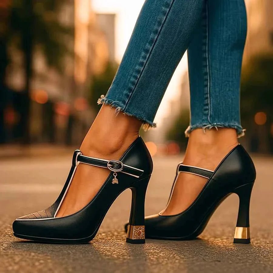 Miss | Pumps enkelbandje Dames Zomer Elegant - Kunstleer - Miss Madera