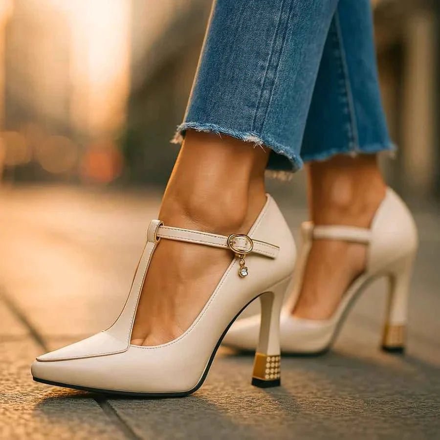 Miss | Pumps enkelbandje Dames Zomer Elegant - Kunstleer - Miss Madera