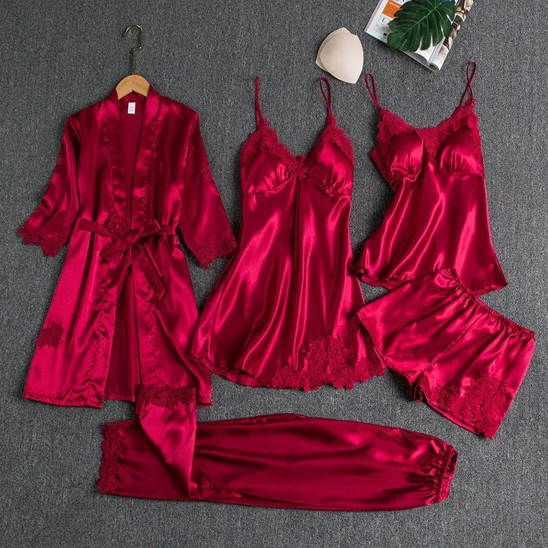 Miss | Pyjamaset Dames Relaxed - Satijn Polyester - Miss Madera