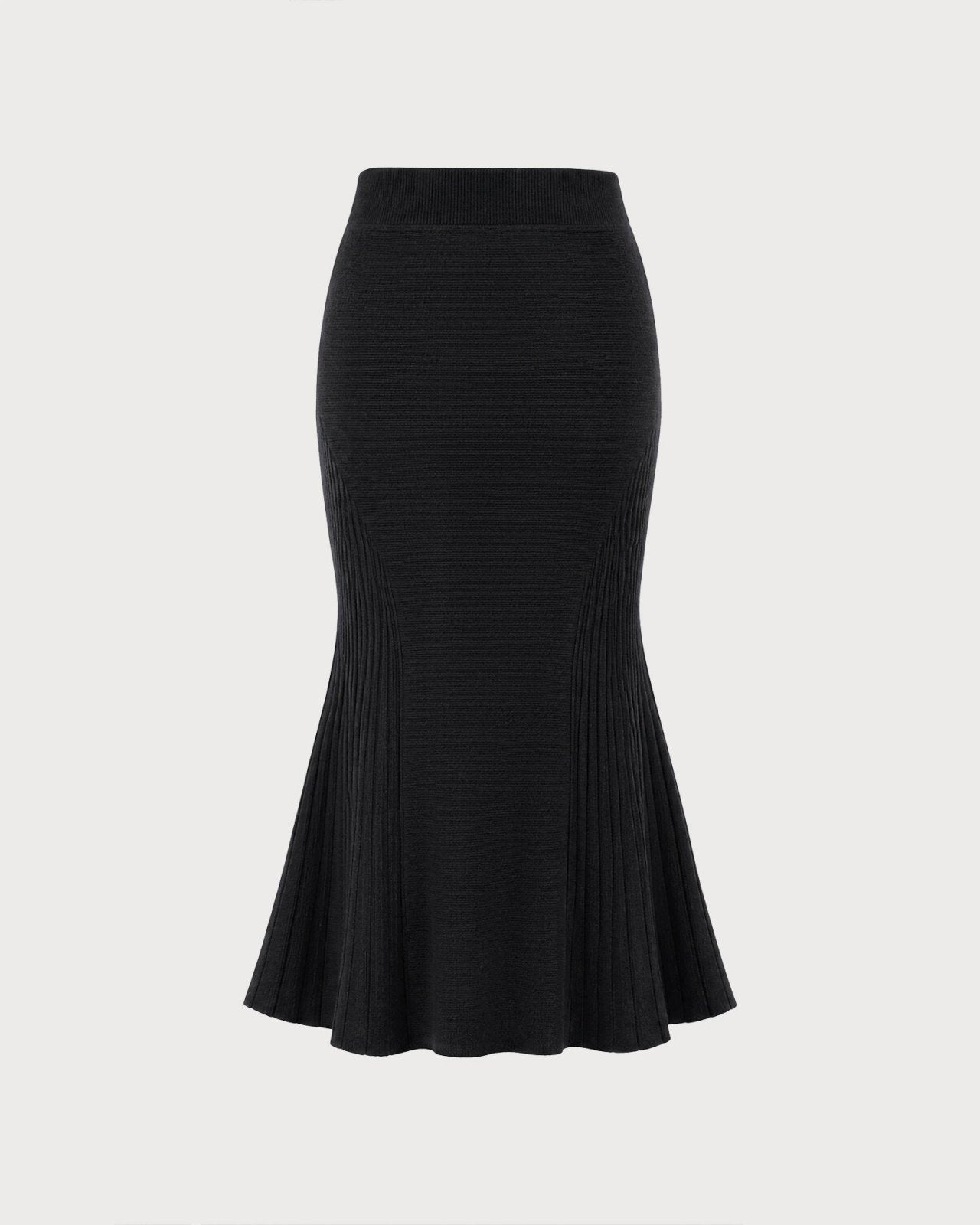 Miss | Rok Dames Mermaid Midi Elastische Taille - Viscose - Miss Madera MIS-98Z9EI