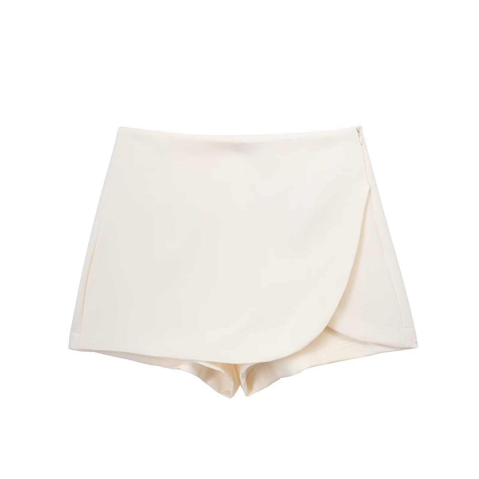 Miss | Rok Dames Skort Overslag Asymmetrisch - Geweven - Miss Madera MIS-XQTXIP