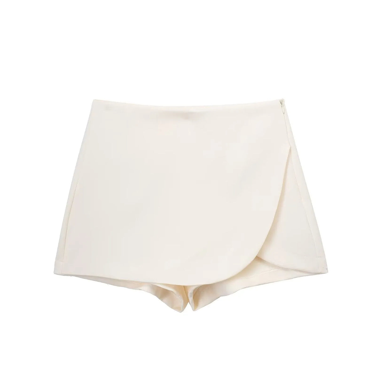 Miss | Rok Dames Skort Overslag Asymmetrisch - Geweven - Miss Madera MIS-XQTXIP