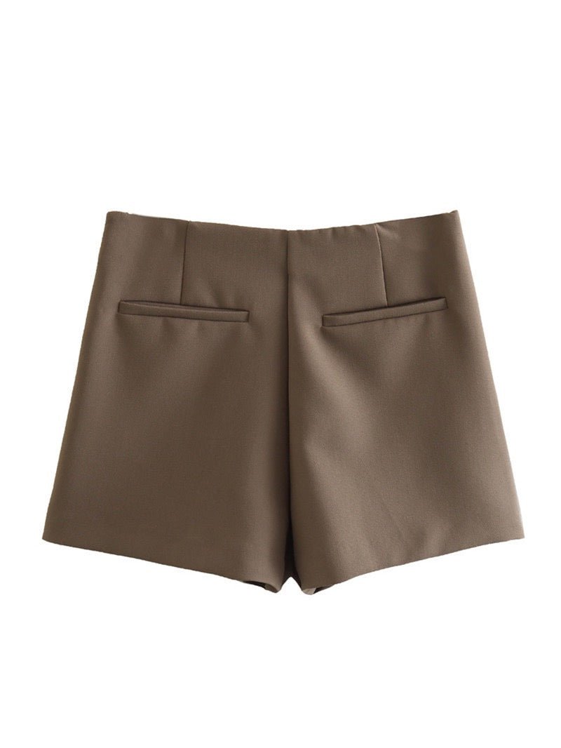 Miss | Rok Dames Skort Overslag Asymmetrisch - Geweven - Miss Madera MIS-BV40YZ