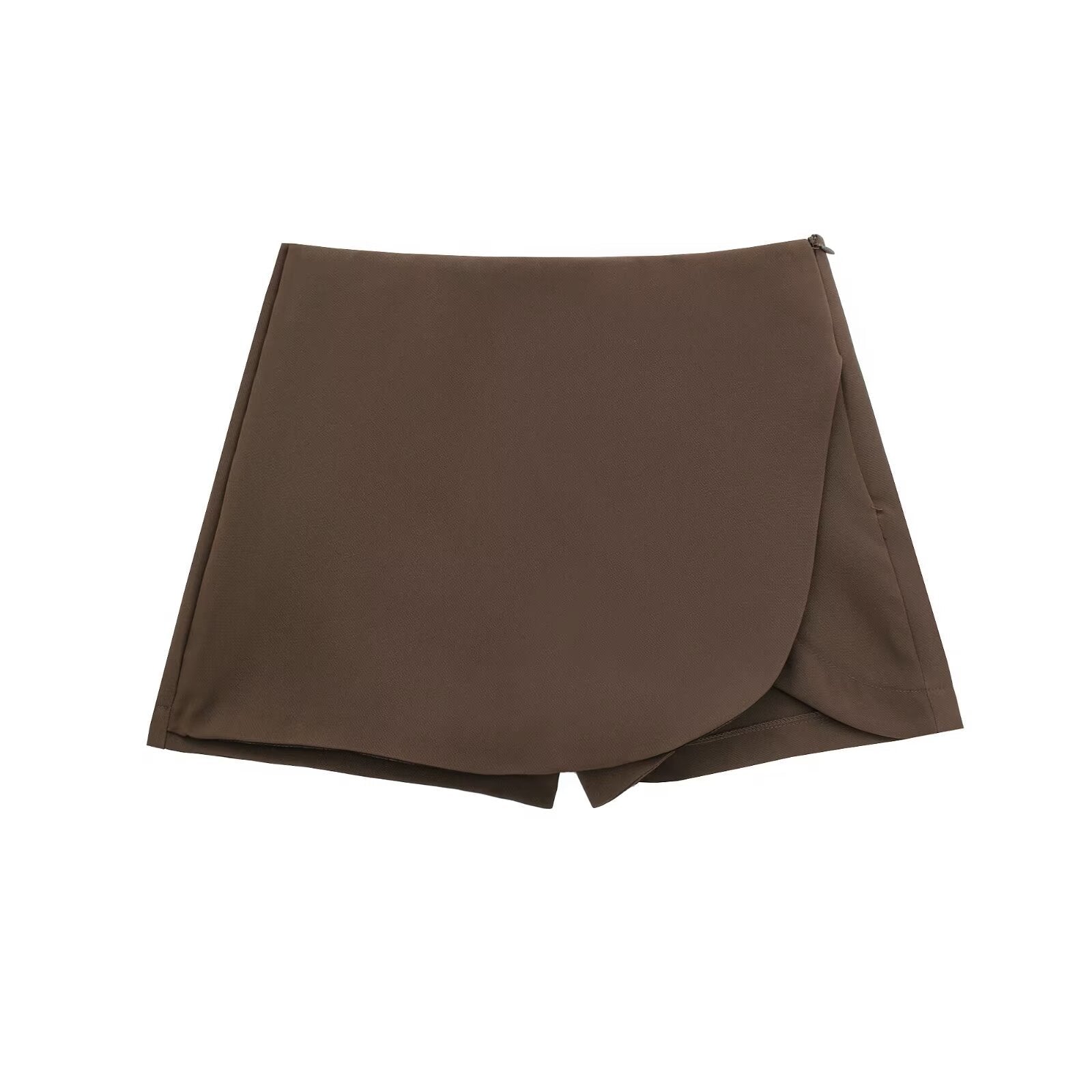 Miss | Rok Dames Skort Overslag Asymmetrisch - Geweven - Miss Madera MIS-BV40YZ
