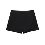 Miss | Rok Dames Skort Overslag Asymmetrisch - Geweven - Miss Madera MIS-6CE7GO