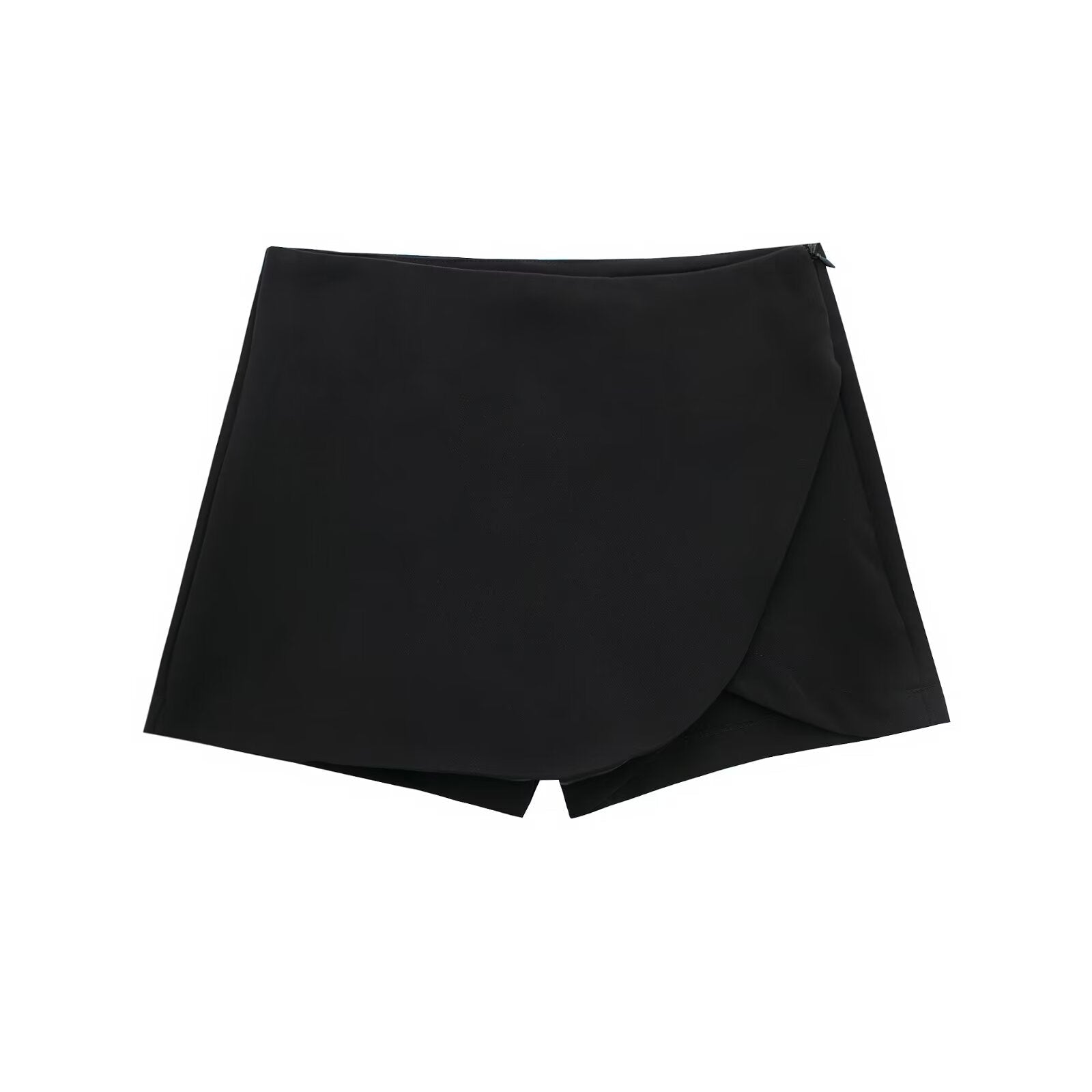 Miss | Rok Dames Skort Overslag Asymmetrisch - Geweven - Miss Madera MIS-6CE7GO