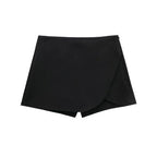 Miss | Rok Dames Skort Overslag Asymmetrisch - Geweven - Miss Madera MIS-6CE7GO