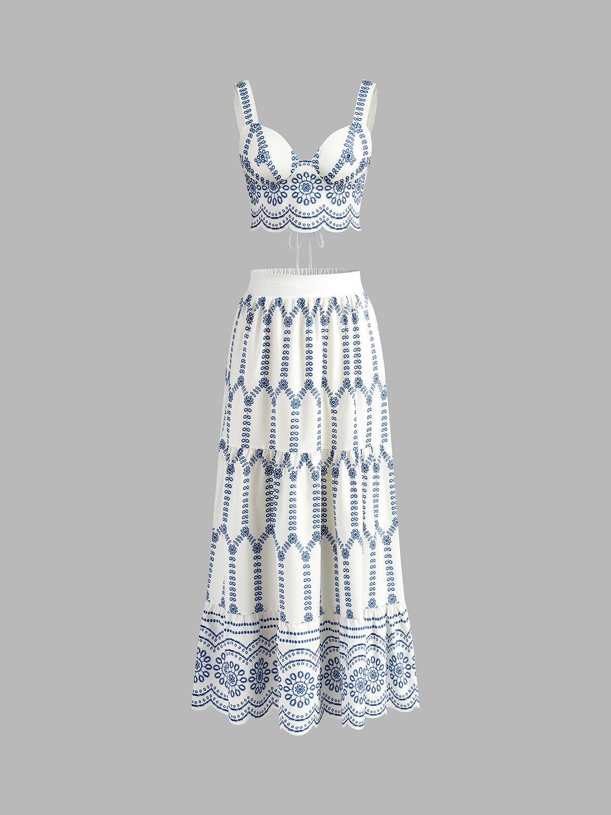 Miss | Rok & Top Set Dames Regular Fit - Katoenmix - Miss Madera