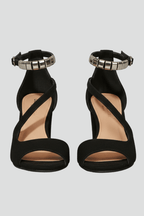 Miss | Sandalen Dames Blokhak Enkelbandjes Versierd Feestelijk - Miss Madera MIS-Q3YSJS