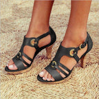 Miss | Sandalen Dames Zomer Boho Stiletto - Kurk - Miss Madera MIS-MMUA7O
