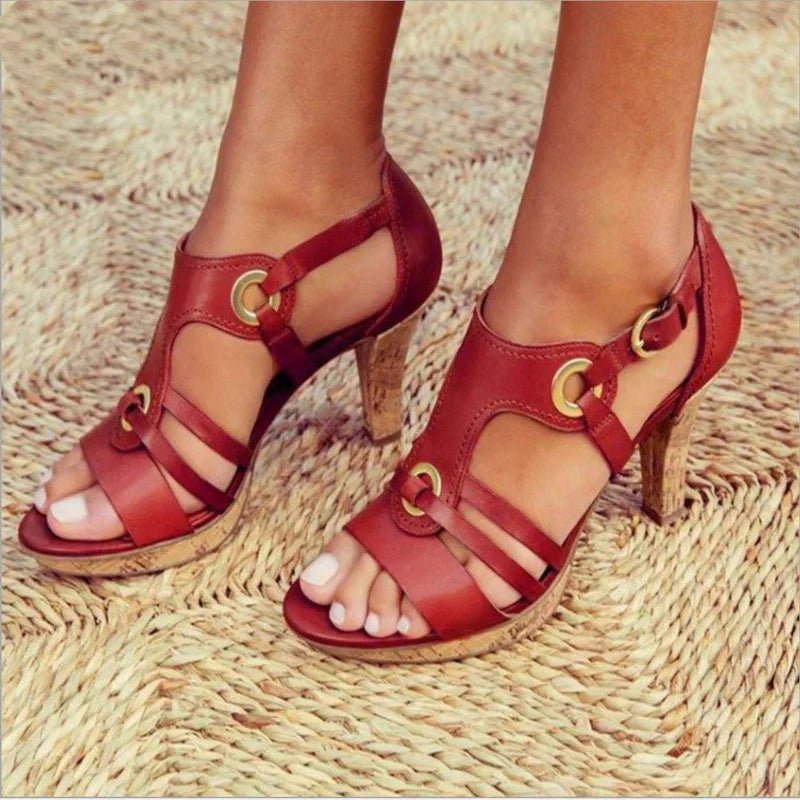 Miss | Sandalen Dames Zomer Boho Stiletto - Kurk - Miss Madera MIS-ALK9OX