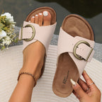 Miss | Sandalen Dames Zomer Comfort - Leer - Miss Madera