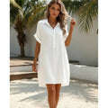 Miss | Shirtdress Dames Casual - Katoenmix - Miss Madera