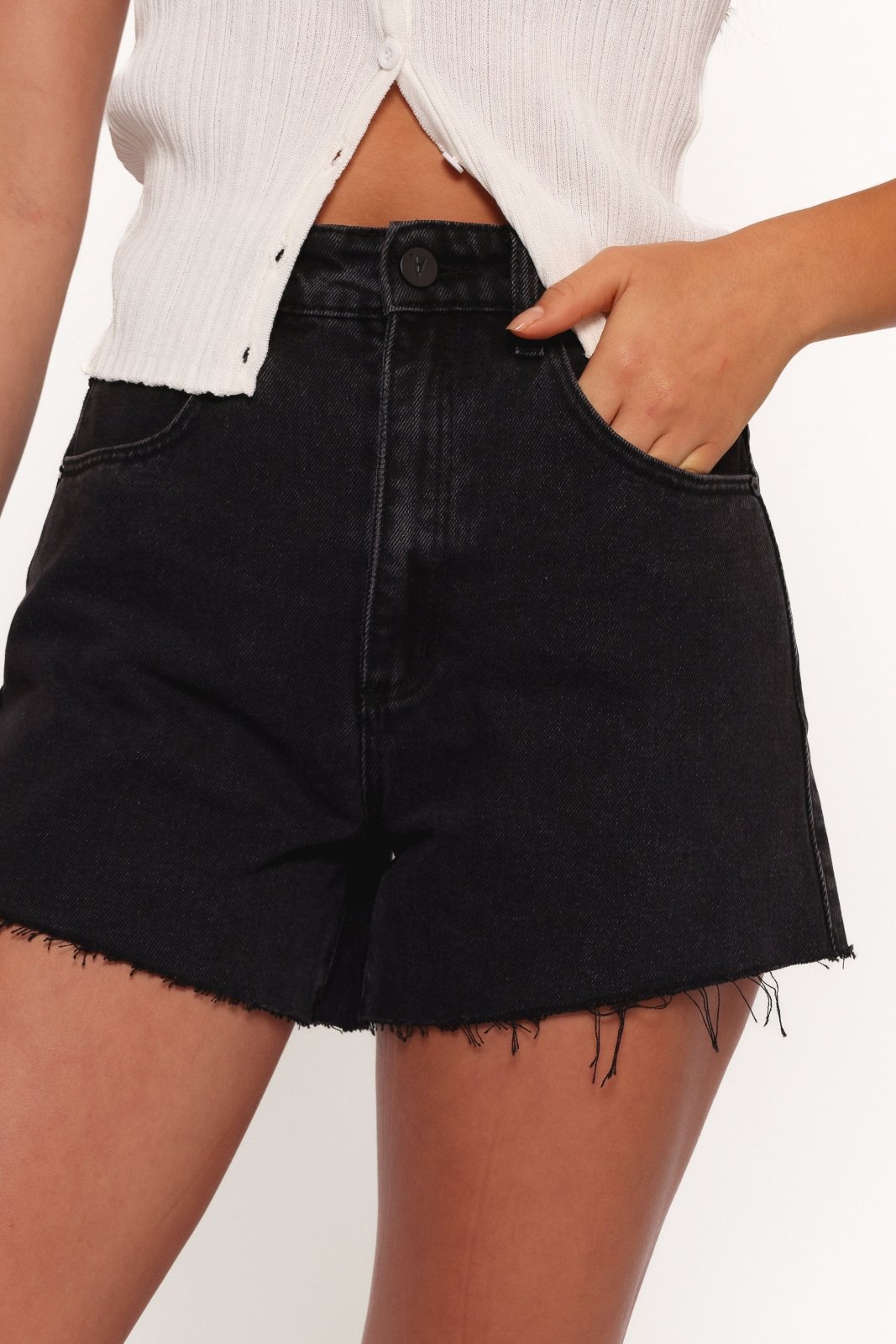 Miss | Shorts Dames High Waist Casual - Denim - Miss Madera MIS-9C0F1B