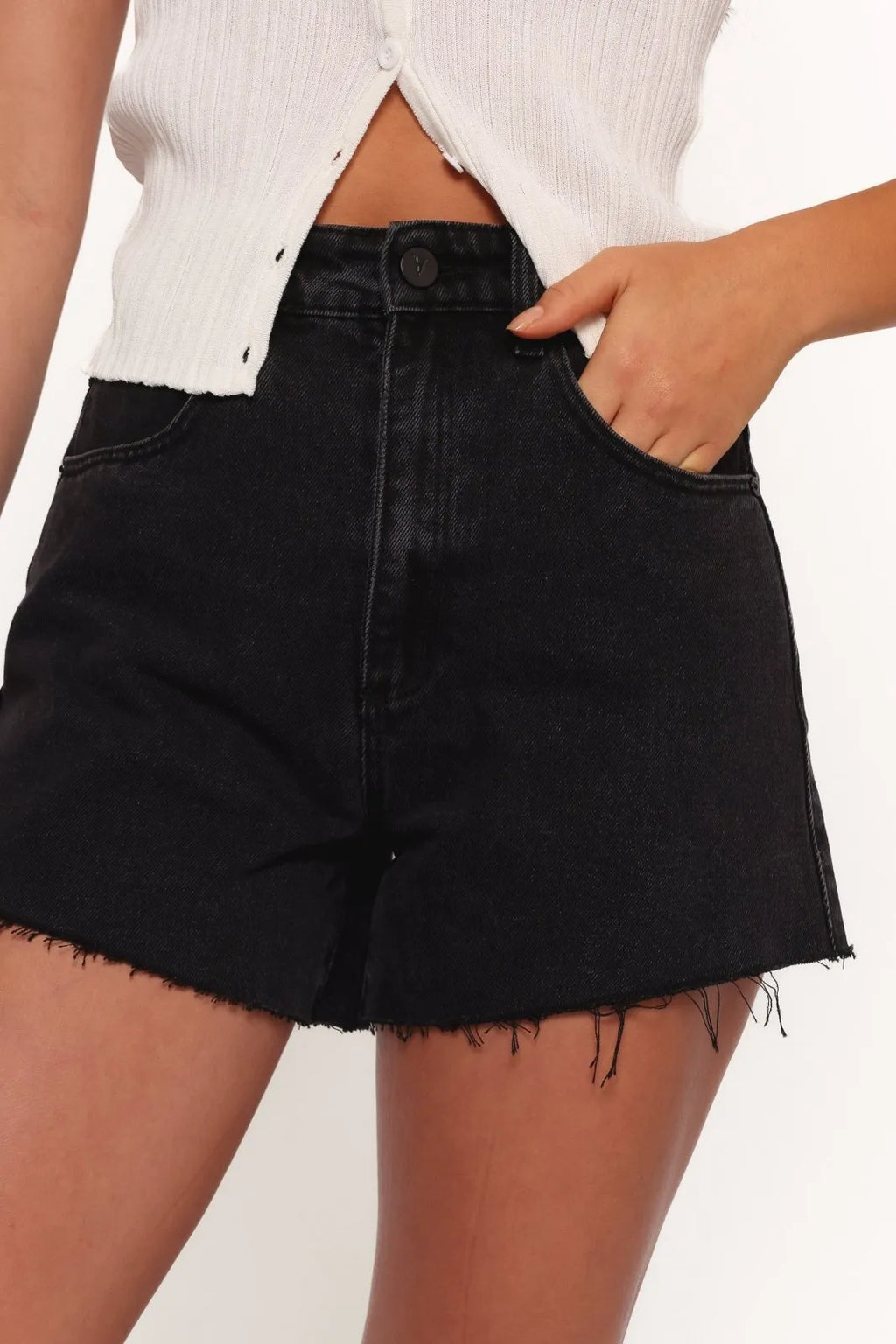 Miss | Shorts Dames High Waist Casual - Denim - Miss Madera MIS-9C0F1B