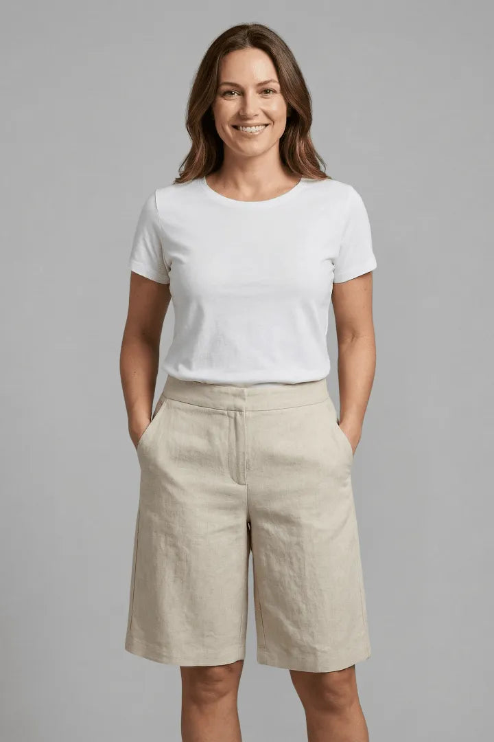 Miss | Shorts Dames High Waist - Katoenmix - Miss Madera MIS-74B739