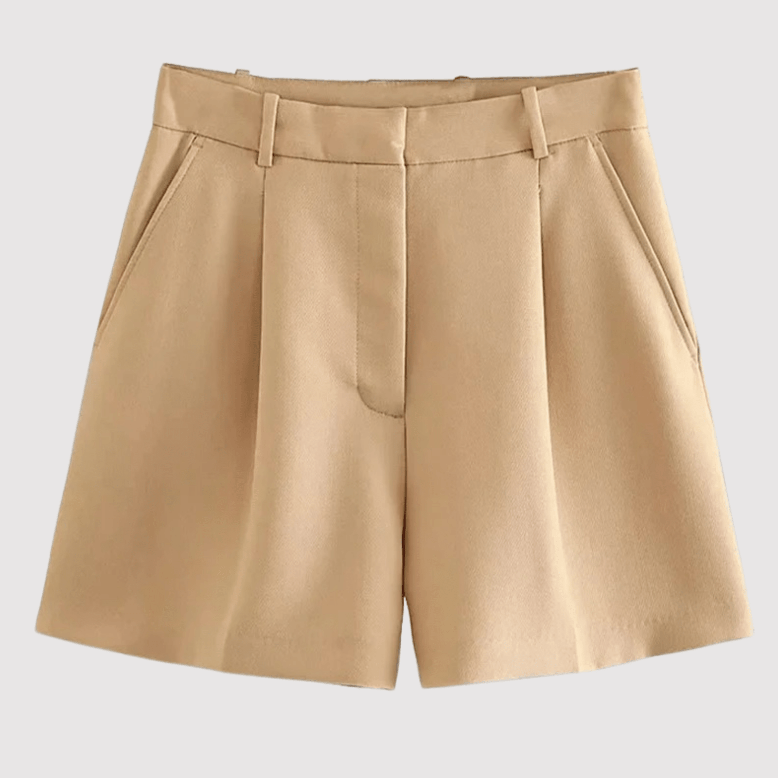 Miss | Shorts Dames Hoge Taille met Plooien - Geweven - Miss Madera MIS-7BTVNI
