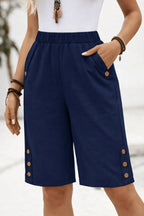 Miss | Shorts Dames Knielengte Elastische Taille - Stretch - Miss Madera MIS-QOA50J