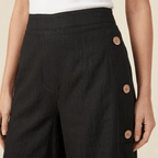 Miss | Shorts Dames Zomer Hoge Taille Knoopdetail - Viscose - Miss Madera MIS-CGGTRE