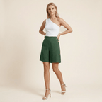 Miss | Shorts Dames Zomer Hoge Taille Knoopdetail - Viscose - Miss Madera MIS-94PHSL