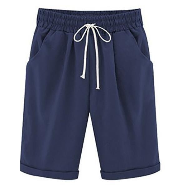 Miss | Shorts Dames Zomer Loose Fit Kniehoogte - Katoen - Miss Madera MIS-H52WTN