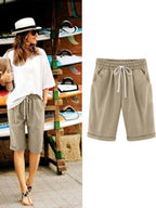 Miss | Shorts Dames Zomer Loose Fit Kniehoogte - Katoen - Miss Madera MIS-ZIKXZG