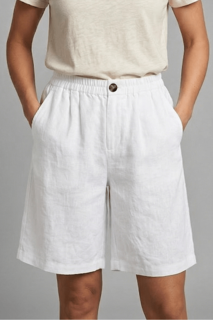 Miss | Shorts Dames Zomer Loose Fit Mid-Length - Geweven stof - Miss Madera MIS-19SMVF