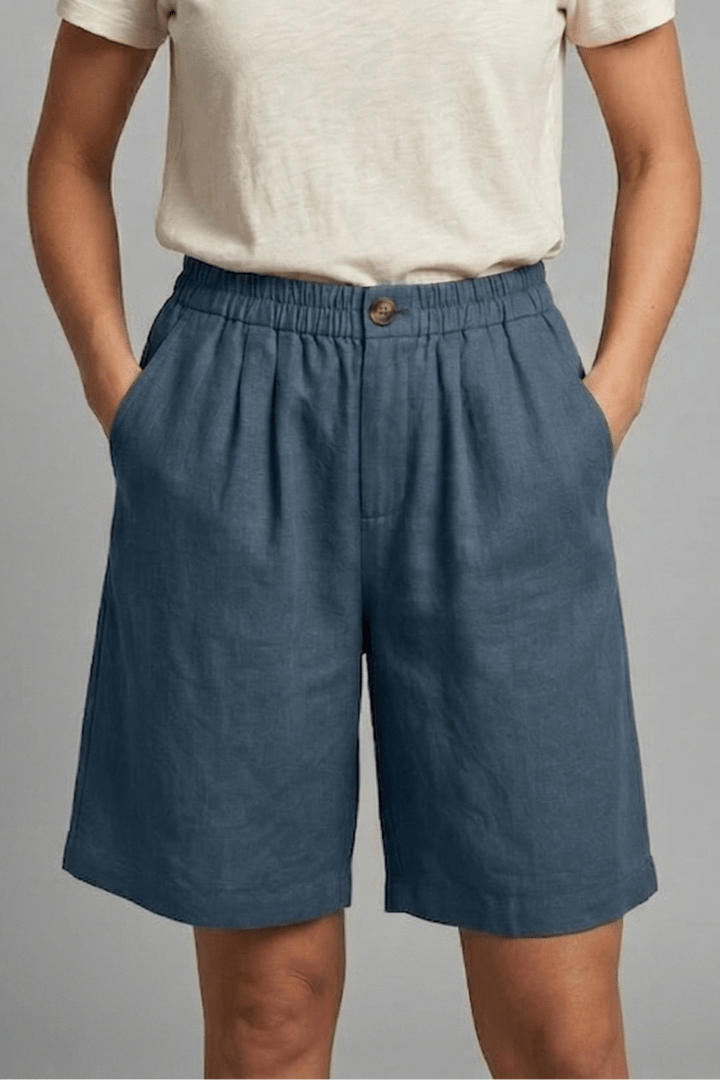 Miss | Shorts Dames Zomer Loose Fit Mid-Length - Geweven stof - Miss Madera MIS-SOTPKG