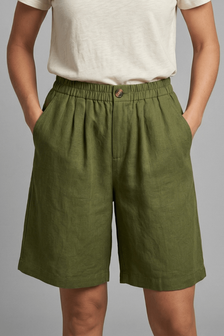 Miss | Shorts Dames Zomer Loose Fit Mid-Length - Geweven stof - Miss Madera MIS-D08BY7