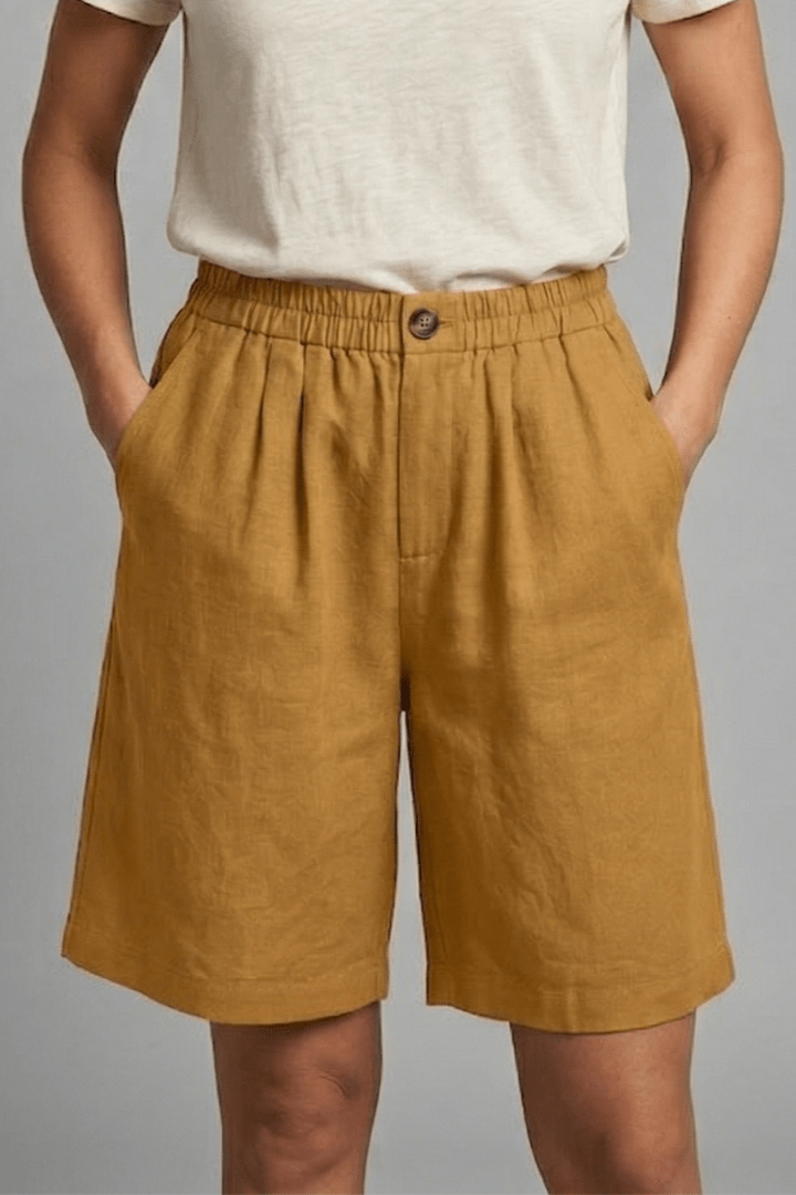 Miss | Shorts Dames Zomer Loose Fit Mid-Length - Geweven stof - Miss Madera MIS-5OGPF3