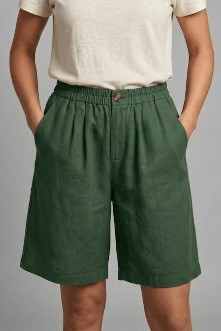 Miss | Shorts Dames Zomer Loose Fit Mid-Length - Geweven stof - Miss Madera MIS-HK0DA5