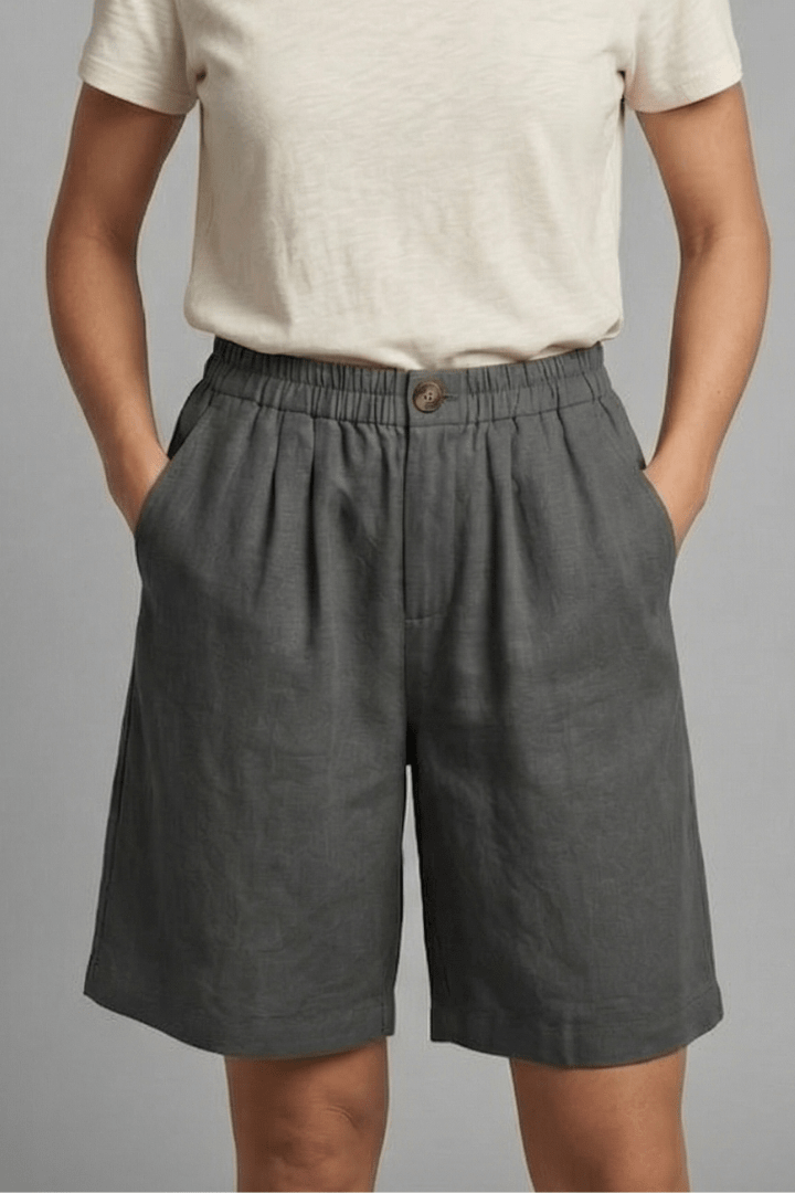 Miss | Shorts Dames Zomer Loose Fit Mid-Length - Geweven stof - Miss Madera MIS-Z23W1M