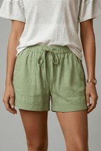 Miss | Shorts Dames Zomer Relaxed Fit - Geweven stof - Miss Madera MIS-TUX3MF