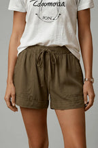 Miss | Shorts Dames Zomer Relaxed Fit - Geweven stof - Miss Madera MIS-TD5JBA
