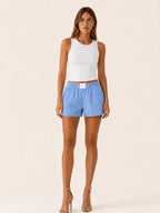 Miss | Shorts Dames Zomer Relaxed Gestreept - Geweven Stof - Miss Madera MIS-L06W9P