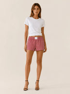 Miss | Shorts Dames Zomer Relaxed Gestreept - Geweven Stof - Miss Madera MIS-54N30M