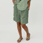 Miss | Shorts Dames Zomer Relaxed Gestreept - Viscose - Miss Madera MIS-SZM8KR
