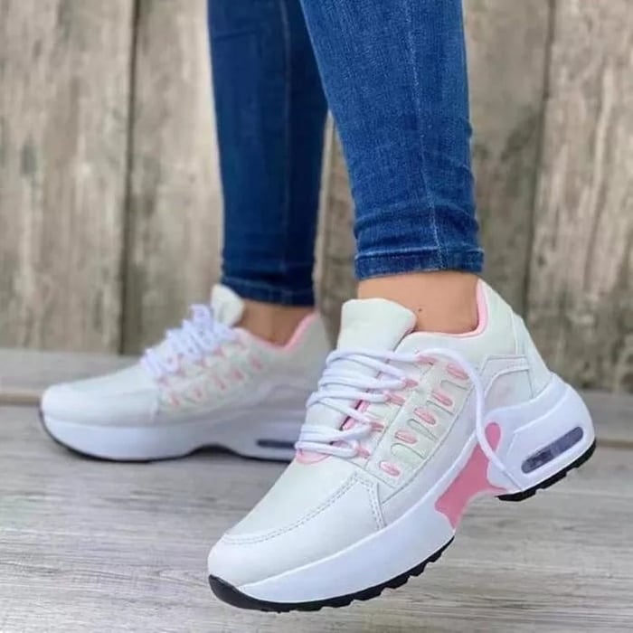 Miss | Sneakers Dames Casual Comfort - Leer - Miss Madera