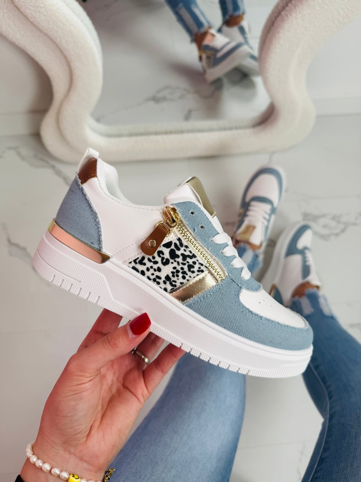 Miss | Sneakers Dames Casual Het hele jaar - Denim - Miss Madera MIS-40391A