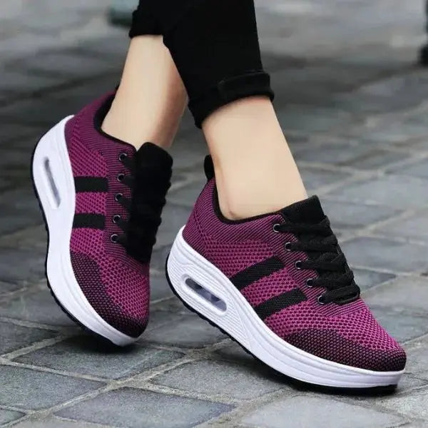Sneakers Dames Comfort - Synthetisch Leer