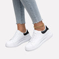 Miss | Sneakers Dames Leer Wit Minimalistisch - Miss Madera MIS-2UP10K