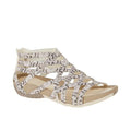 Miss | Sneakers Dames Zomer Gladiator Plat - Gevlochten Leer - Miss Madera MIS-2CG5FM