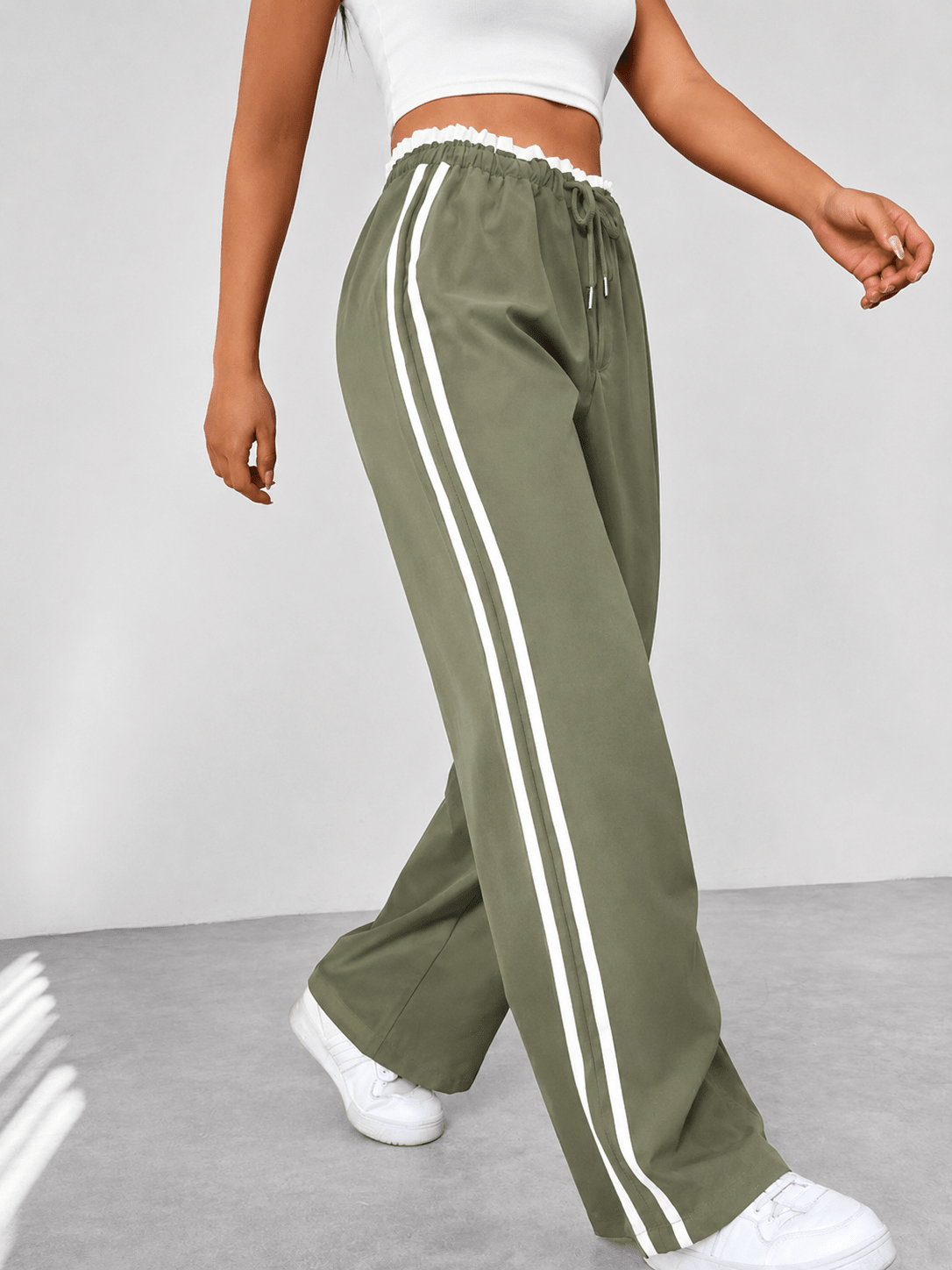 Miss | Sportkleding Dames Joggingbroek High-Waist Zijstreep - Miss Madera MIS-N1Y1FE