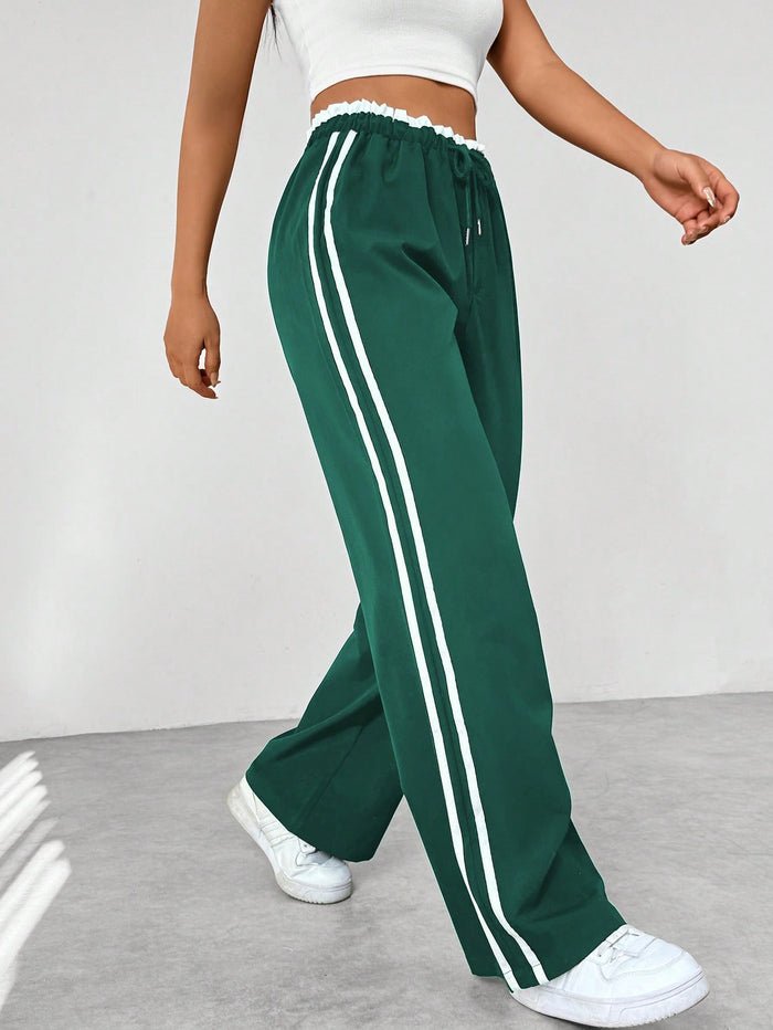 Miss | Sportkleding Dames Joggingbroek High-Waist Zijstreep - Miss Madera MIS-VEB20X