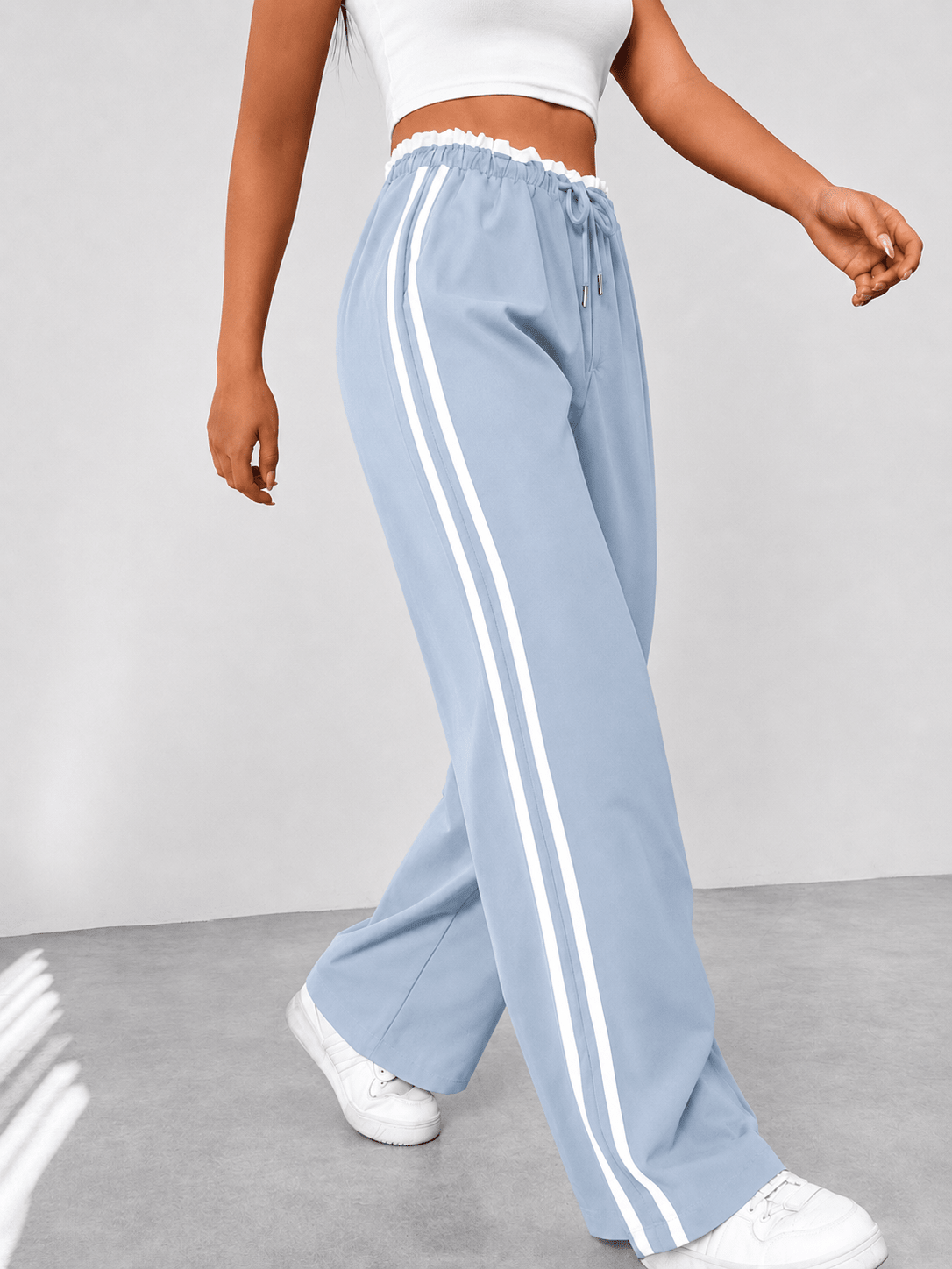 Miss | Sportkleding Dames Joggingbroek High-Waist Zijstreep - Miss Madera MIS-GAEB22