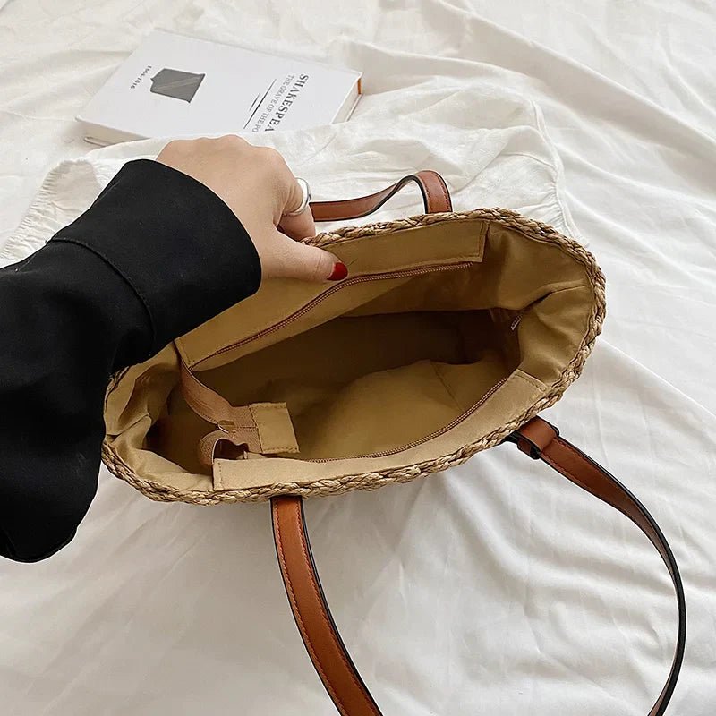 Miss | Strandtas Dames Boho Handgemaakt - Raffia - Miss Madera MIS-4ACE81