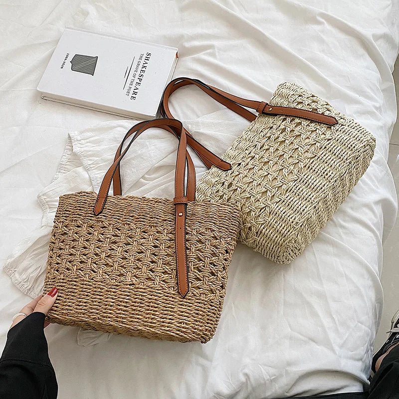 Miss | Strandtas Dames Boho Handgemaakt - Raffia - Miss Madera MIS-4ACE81